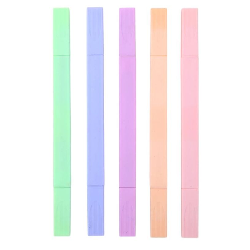 404052807820-5 Surligneurs Double Pointe Fluorescents - Assortis--0
