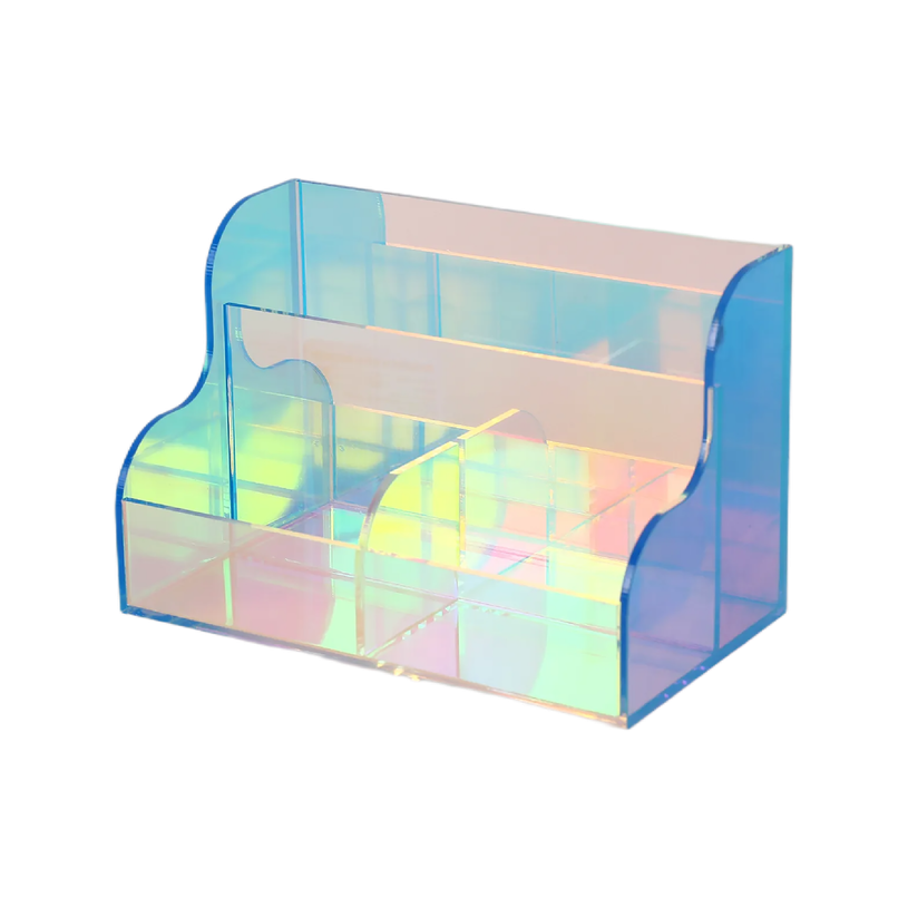 404052807851-Organiseur de Bureau Multicolore avec Plateau Acrylique--1