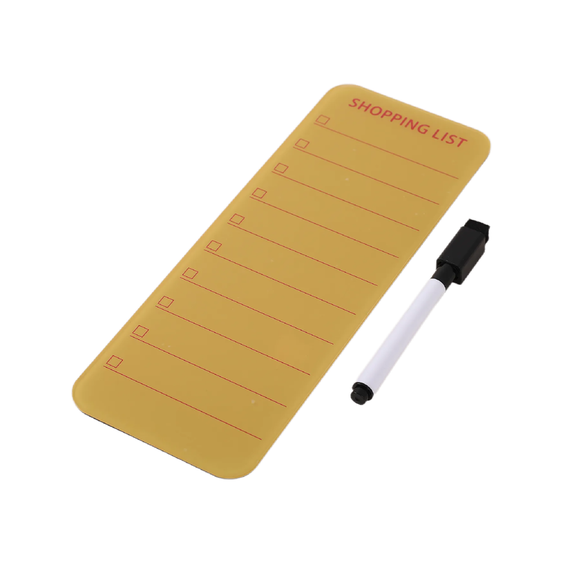 404052807950-Bloc Mémo Acrylique Magnétique avec Marqueur - 24 x 9 cm--0