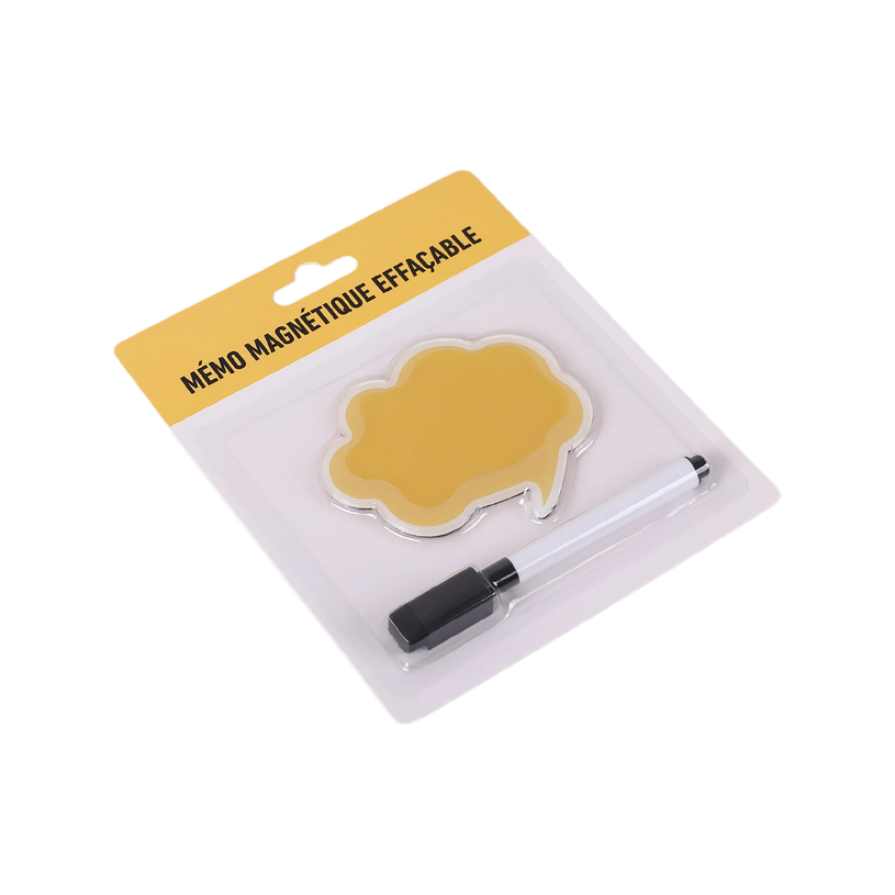 404052807967-Bloc Mémo Magnétique avec Marqueur Effaçable - Forme Nuage - 9 x 8 cm--3