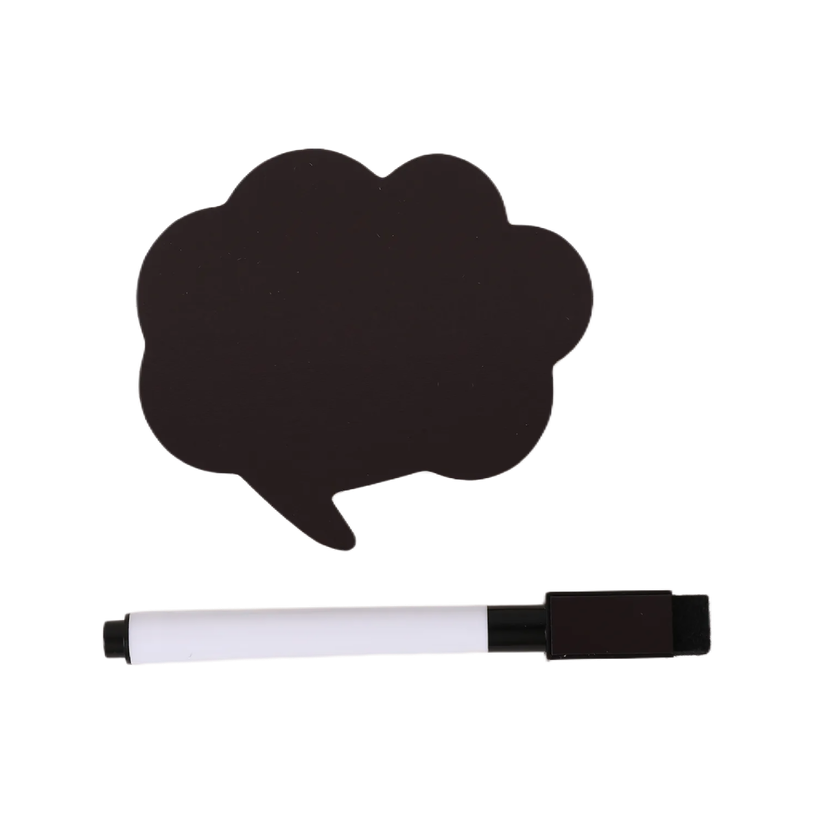 404052807967-Bloc Mémo Magnétique avec Marqueur Effaçable - Forme Nuage - 9 x 8 cm--2