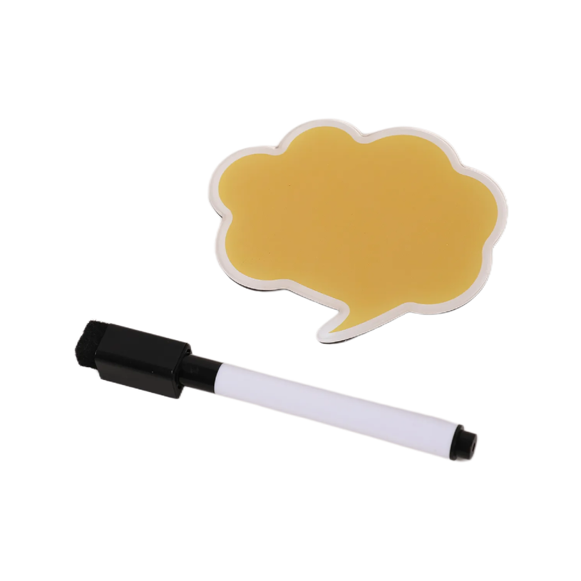 404052807967-Bloc Mémo Magnétique avec Marqueur Effaçable - Forme Nuage - 9 x 8 cm--1