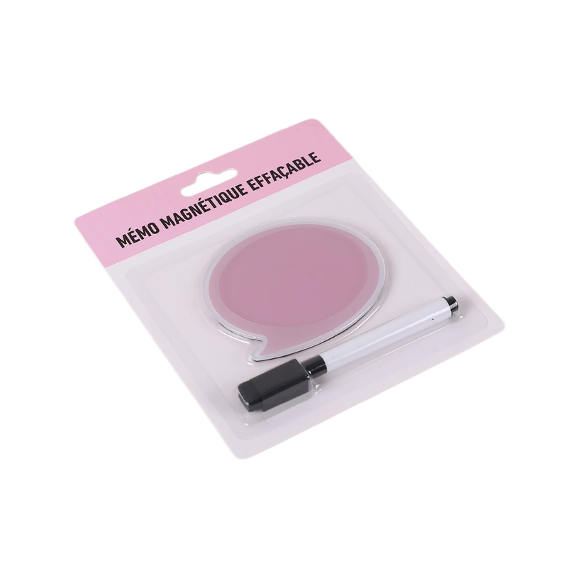 404052807981-Bloc Mémo Magnétique avec Marqueur Effaçable - Forme Bulle - 9 x 8 cm--6