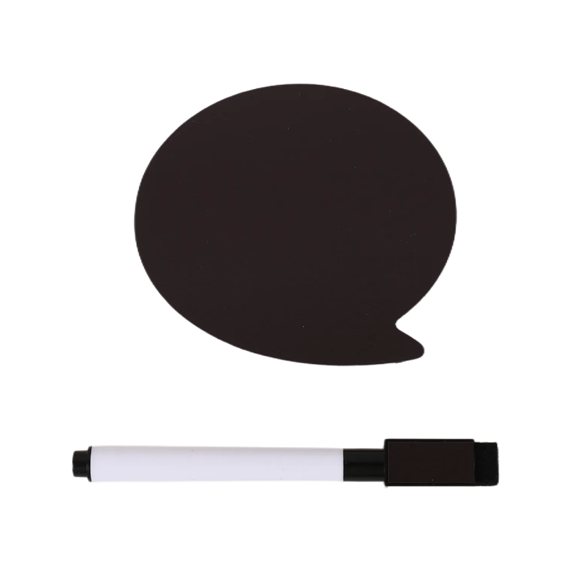 404052807981-Bloc Mémo Magnétique avec Marqueur Effaçable - Forme Bulle - 9 x 8 cm--5