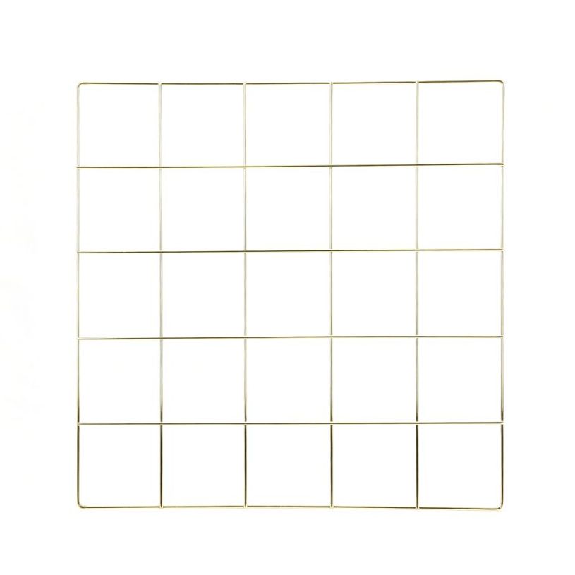 404052808032-Pêle-Mêle Mémo - Grille Métallique - 50 x 50 cm - 4 Pinces Incluses - 2 Vis et 2 Chevilles Fournies--3