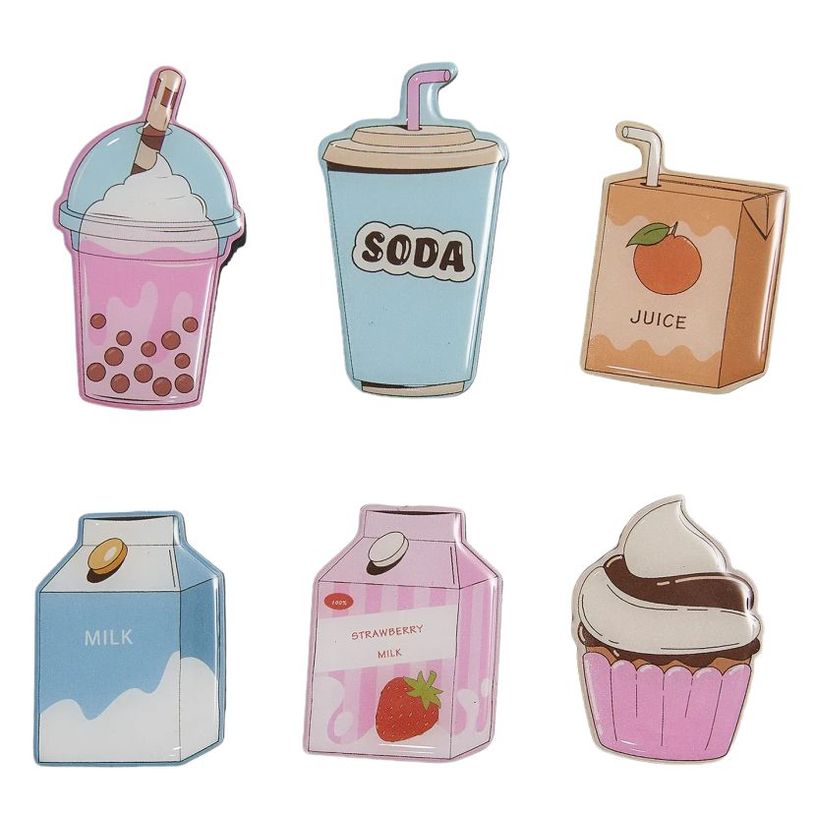 404052808056-Lot de 6 Magnets Décor Boissons et Desserts--0