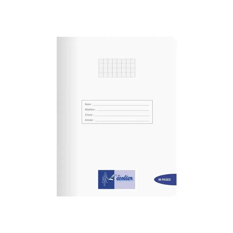 3700475445982-L'ÉCOLIER Cahier PP 24x32 96p Seyès Incolore 90g--0