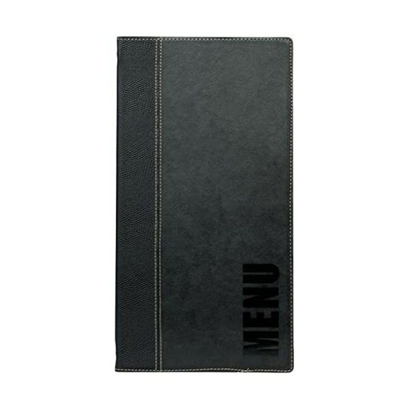 8718226490483-Securit Trendy - Protège-menus long - A4 simili cuir 2 compartiments-P_405280859_2-1