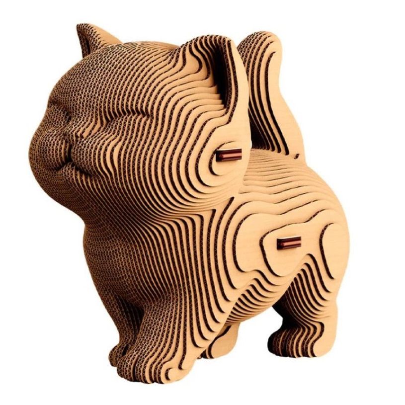 4820191134614-Cartonic - Puzzle 3D Trio de Chatons - Carton naturel-P_405280904_2-1