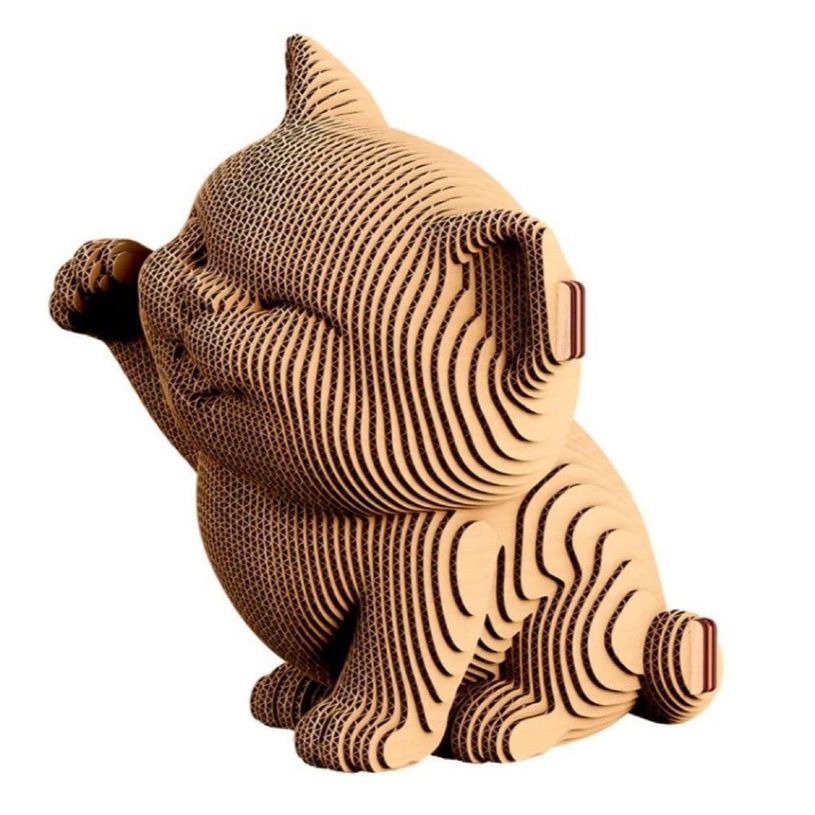 4820191134614-Cartonic - Puzzle 3D Trio de Chatons - Carton naturel-P_405280904_3-2
