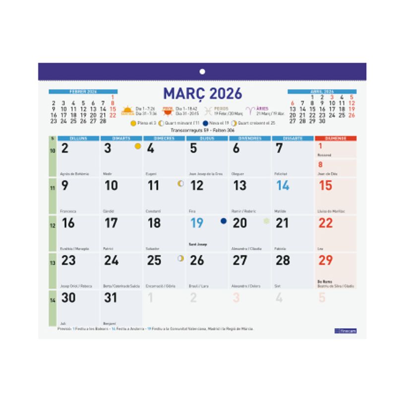 8422952421245-Finocam Calendario Faldilla Para Escribir 2027 – 300 x 247 mm--0