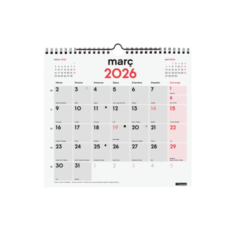 8422952420842-Finocam Calendario Neutro De Pared Para Escribir 2027 – 265 x 245 mm--2