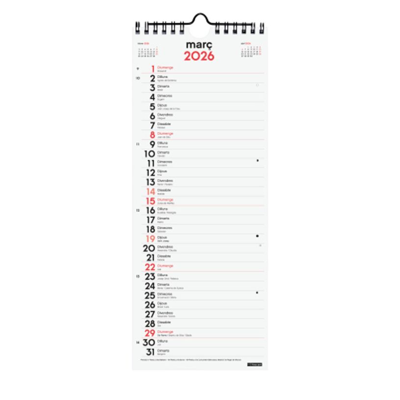 8422952424185-Finocam Calendario Neutro De Pared Para Escribir 2027 – 130 x 330 mm--1