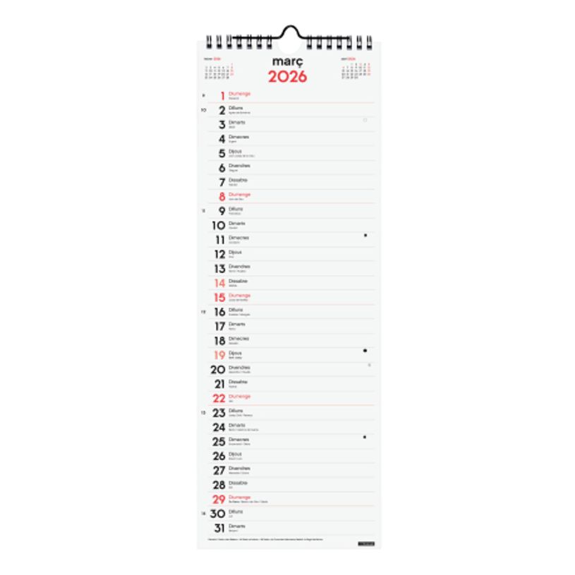 8422952424253-Finocam Calendario Neutro De Pared Para Escribir 2027 – 155 x 430 mm--1