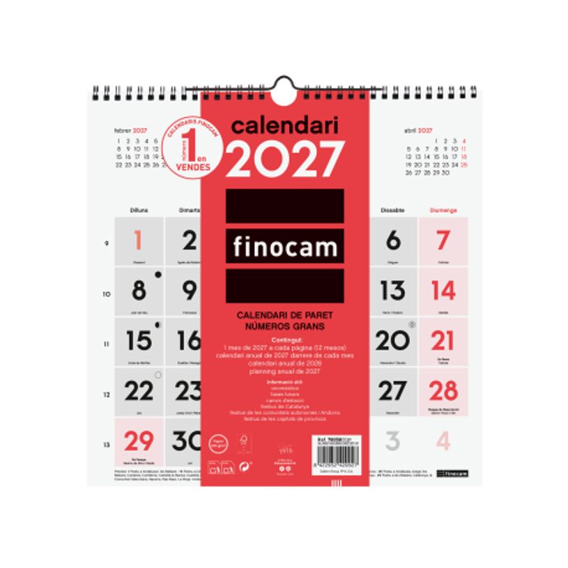 8422952420927-Finocam Calendario Neutro De Pared Números Grandes 2027 – 300 x 300 mm--0
