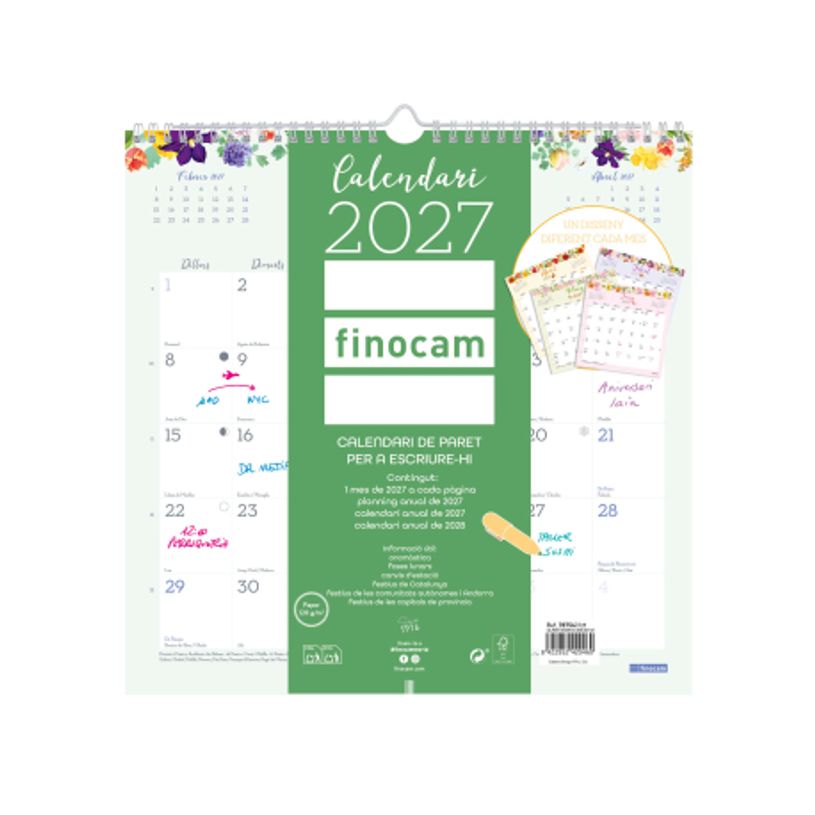 8422952420460-Finocam Calendario Design De Pared 2027 – 300 x 300 mm--1