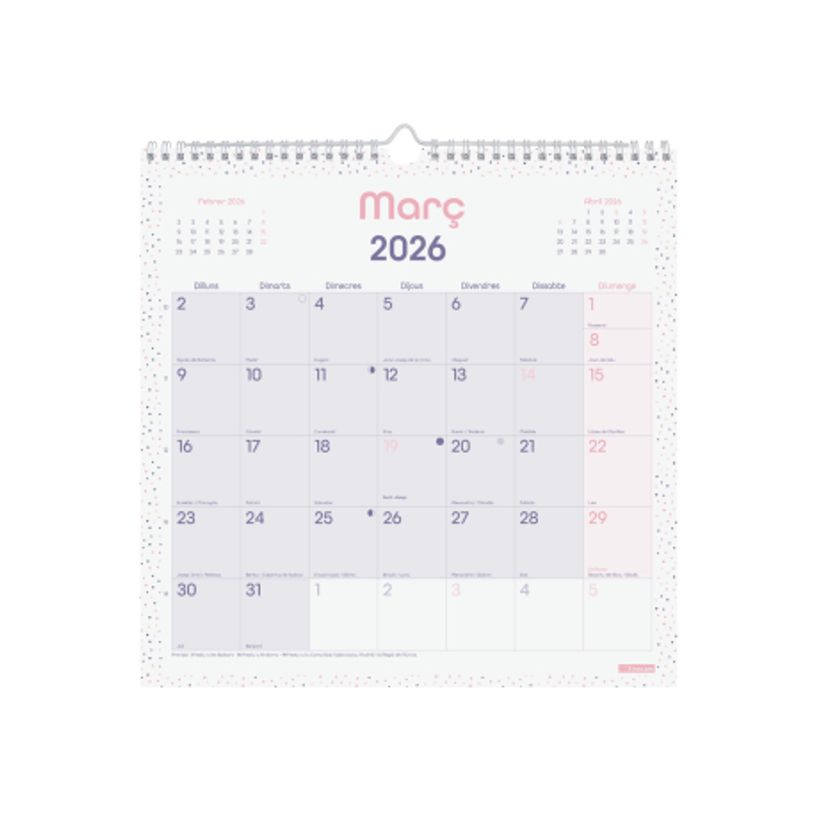 8422952420705-Finocam Calendario Chic De Pared Para Escribir 2027 – 300 x 300 mm--0