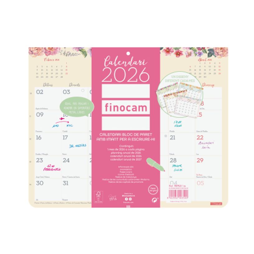 8422952420477-Finocam Calendario Bloc Design De Pared Con Imán Para Escribir 2027 – 250 x 200 mm--6