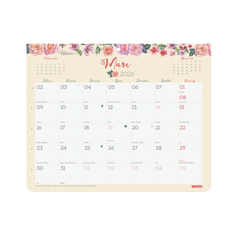8422952420477-Finocam Calendario Bloc Design De Pared Con Imán Para Escribir 2027 – 250 x 200 mm--2
