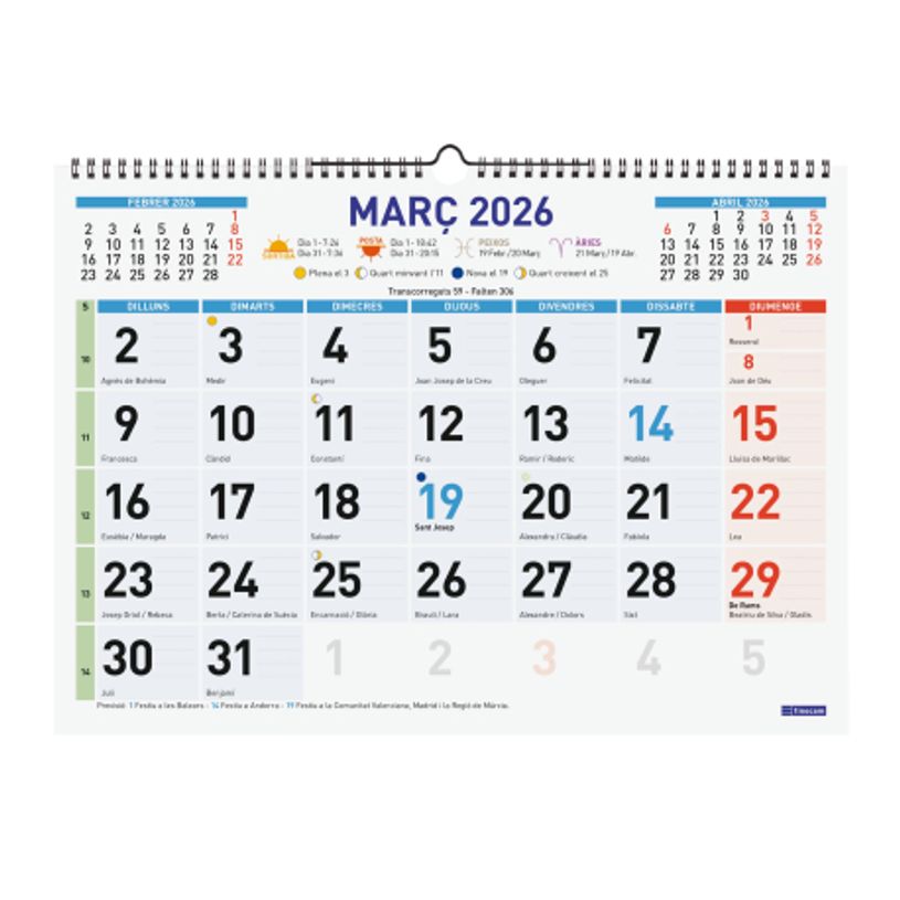 8422952420569-Finocam Calendario Color De Pared Mixto 2027 – 430 x 310 mm--1