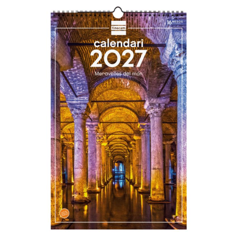 8422952424321-Finocam Calendario Imágenes De Pared Espiral Para Escribir 2027 – 250 x 400 mm--0