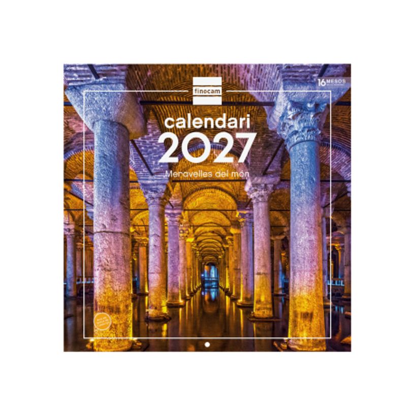 8422952424833-Finocam Calendario Imágenes De Pared 30X30 Para Escribir 2027 – 300 x 300 mm--0