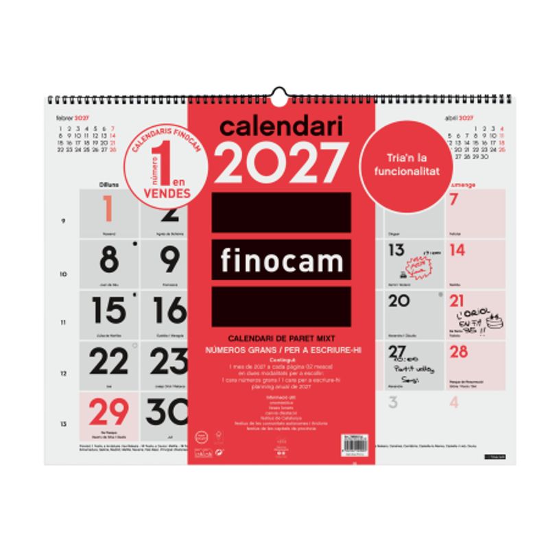8422952420903-Finocam Calendario Neutro De Pared Mixto Xl 2027 – 540 x 420 mm--0
