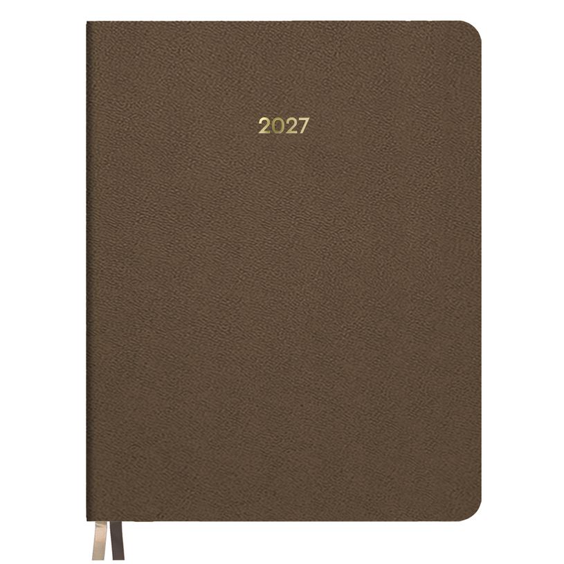 8421938137514-Agenda anual Dohe Zenith semana vista encuadernada 21 x 28 cm marron--1
