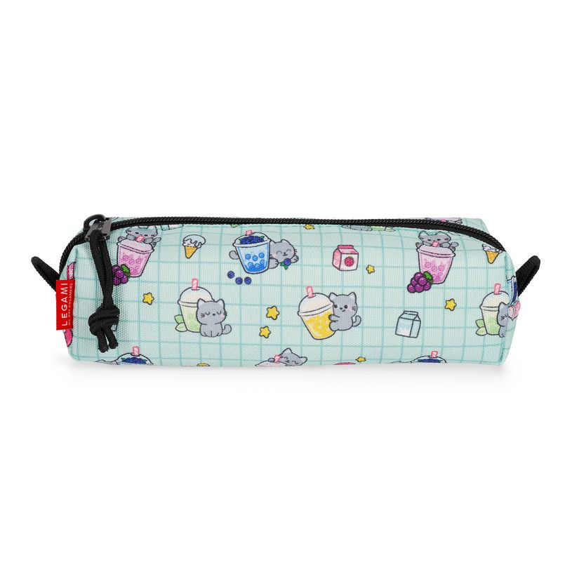 8052694124960-Legami - Trousse Kitty Bubble Tea - 1 Compartiment - 22 x 6 x 6 cm--1