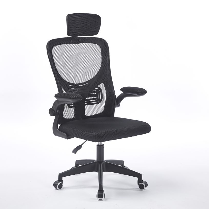 -Silla de oficina Aero negra ergonómica--0
