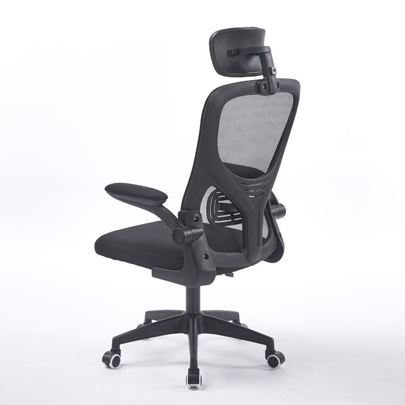 -Silla de oficina Aero negra ergonómica--1