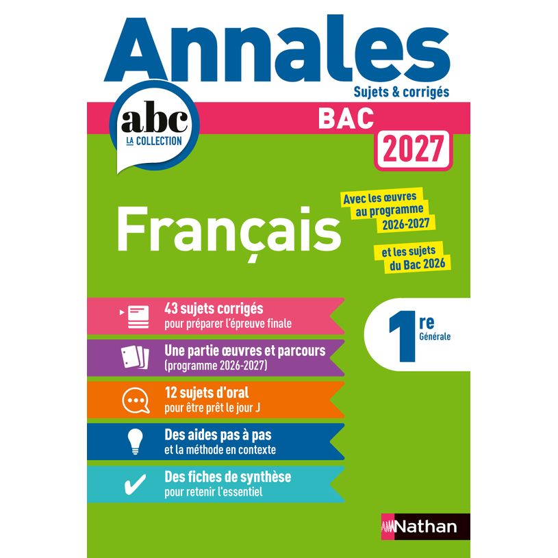 9782095065010-Annales du Bac - Français - 1re - 2027--0