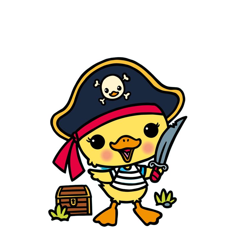 9782508062650-J'aime colorier (2-4 ans) - Canard pirate - Hemma-P_405282993_1-0