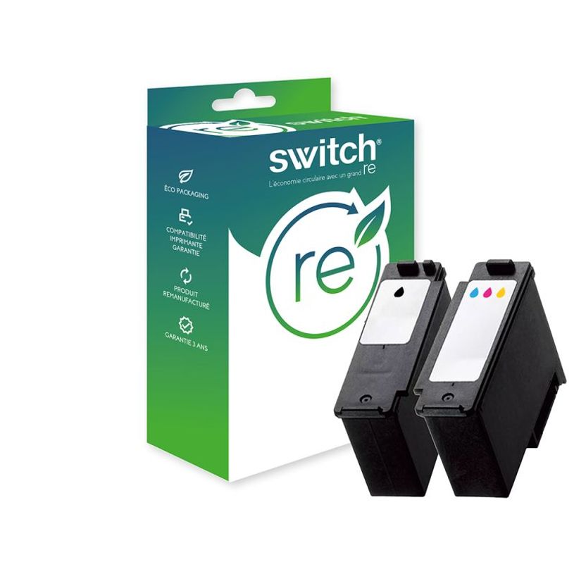 3701645564472-Cartouche remanufacturée Canon PG-595/CL-586 XL - Pack de 2 - noir, cyan, magenta, jaune - Switch--0