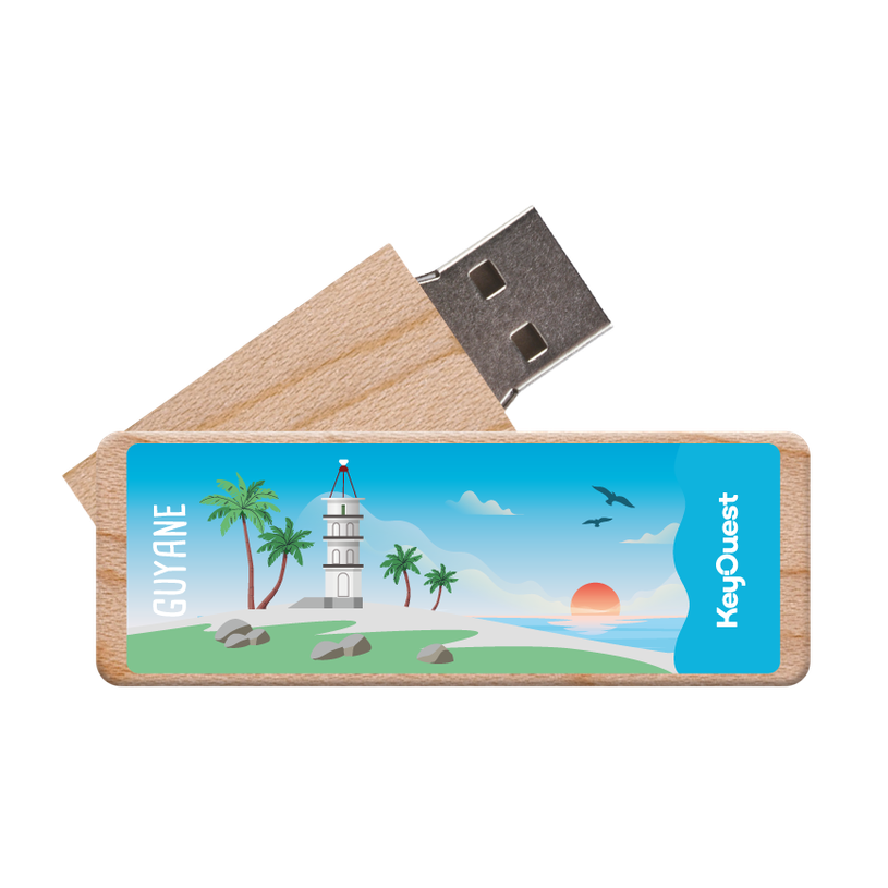 3662277076477-KeyOuest - Clé USB Guyane26 - 32Go - Tour Dreyfus--0