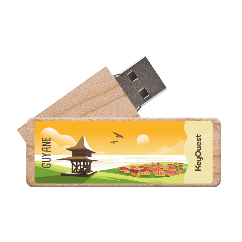 3662277076484-KeyOuest - Clé USB Guyane26 - 32Go - Fort Cépérou--0
