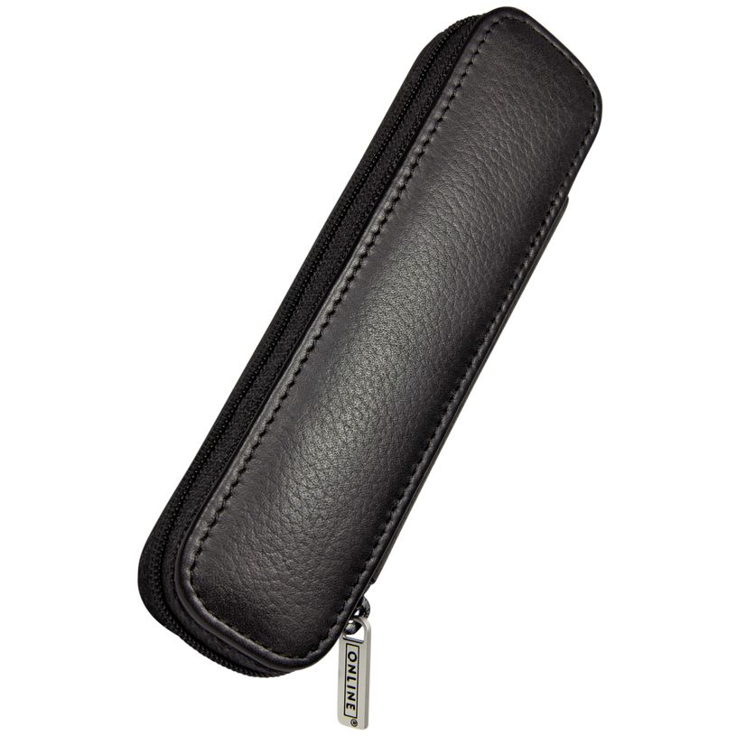 4014421906861-Online - Étui Cuir Noir pour 2 Stylos--0