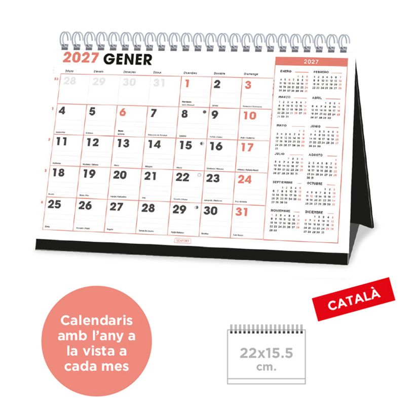 8412885264354-Calendario anual Senfort 2027 de sobremesa Office – 22 x 15,5 cm – en catalán--0