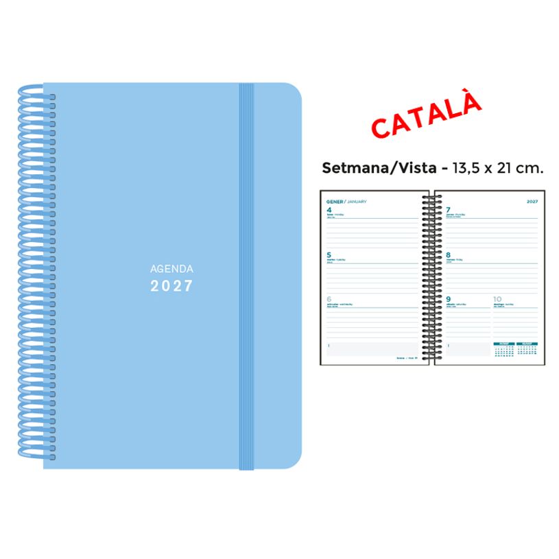 8412885263470-Agenda anual Senfort 2027 semana vista con espiral y tapa de polipropileno azul – 13,5 x 21 cm – en--0
