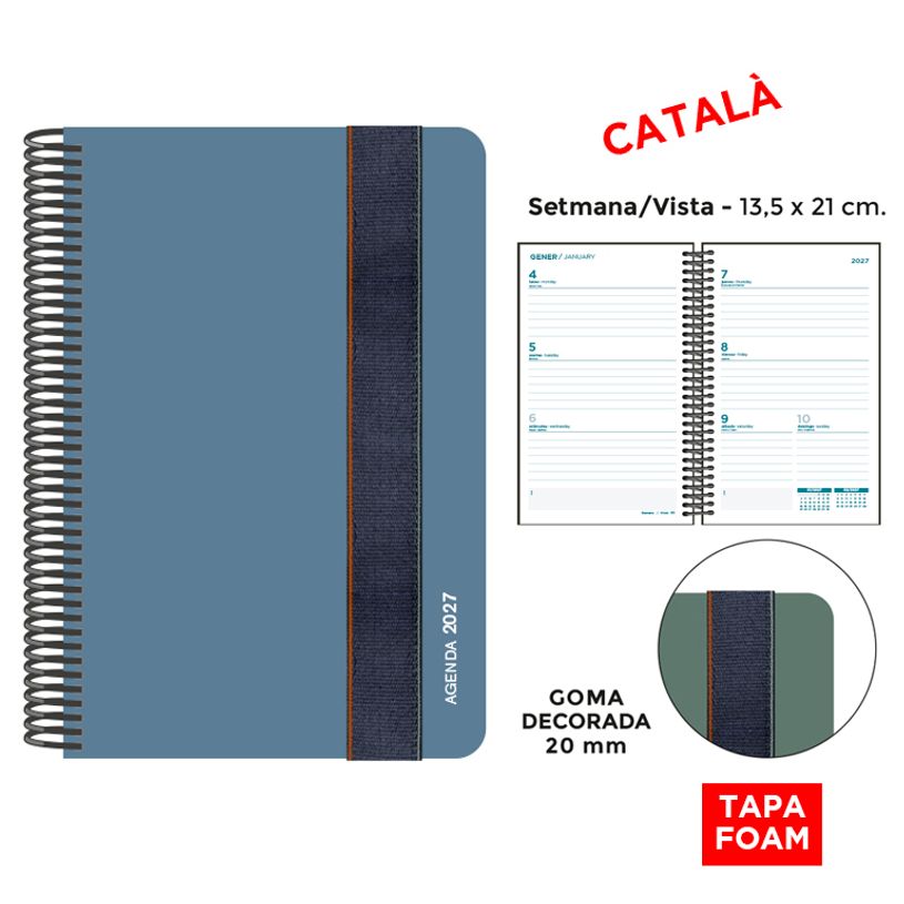 8412885263807-Agenda anual Senfort 2027 semana vista con espiral y tapa foam con goma ancha azul plomo – 13,5 x 21 c--0