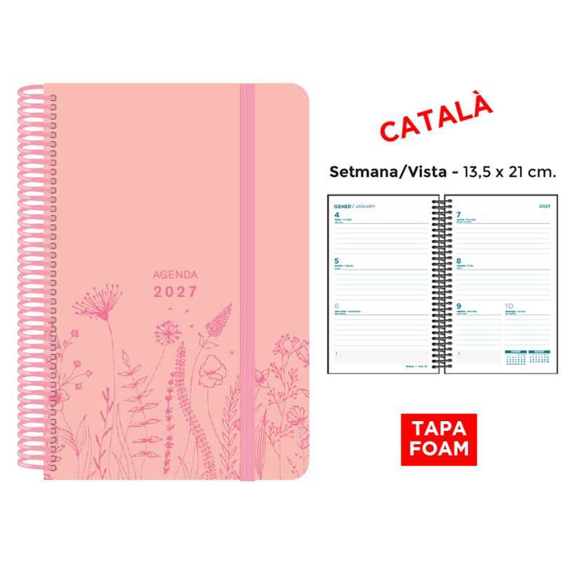 8412885264064-Agenda anual Senfort 2027 semana vista con espiral y tapa foam Spring rosa – 13,5 x 21 cm – en cata--0