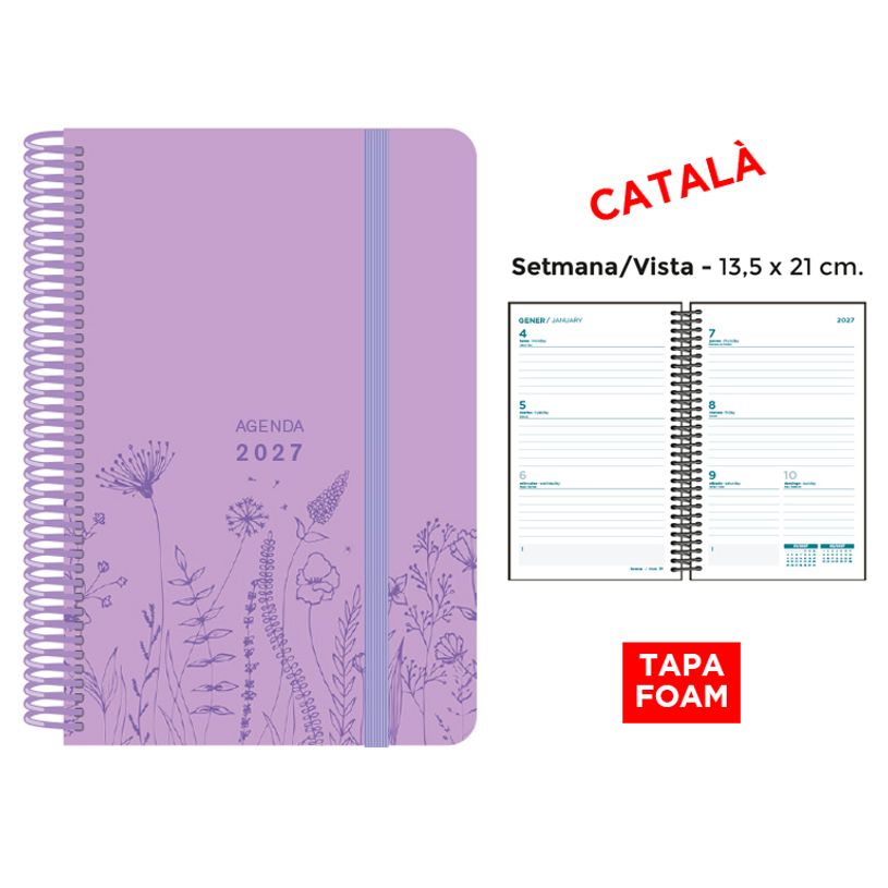 8412885264088-Agenda anual Senfort 2027 semana vista con espiral y tapa foam Spring lila – 13,5 x 21 cm – en cata--0