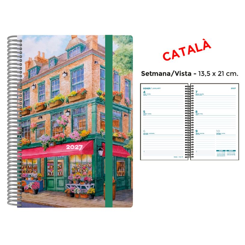 8412885263937-Agenda anual Senfort 2027 semana vista con espiral y tapa de polipropileno Floristería – 13,5 x 21 c--0