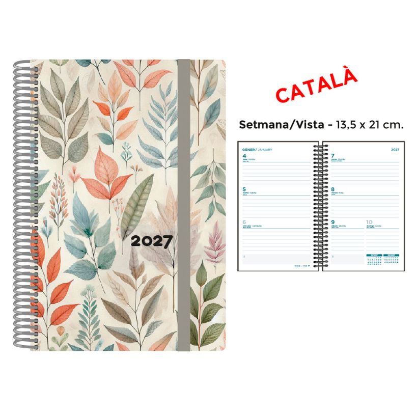 8412885263951-Agenda anual Senfort 2027 semana vista con espiral y tapa de polipropileno Hojas – 13,5 x 21 cm – e--0