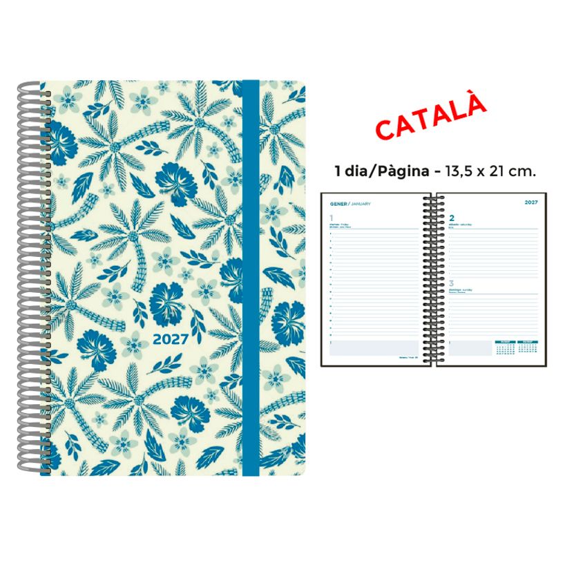 8412885263876-Agenda anual Senfort 2027 día por página con espiral y tapa de polipropileno Palmeras azul – 13,5 x 21 c--0