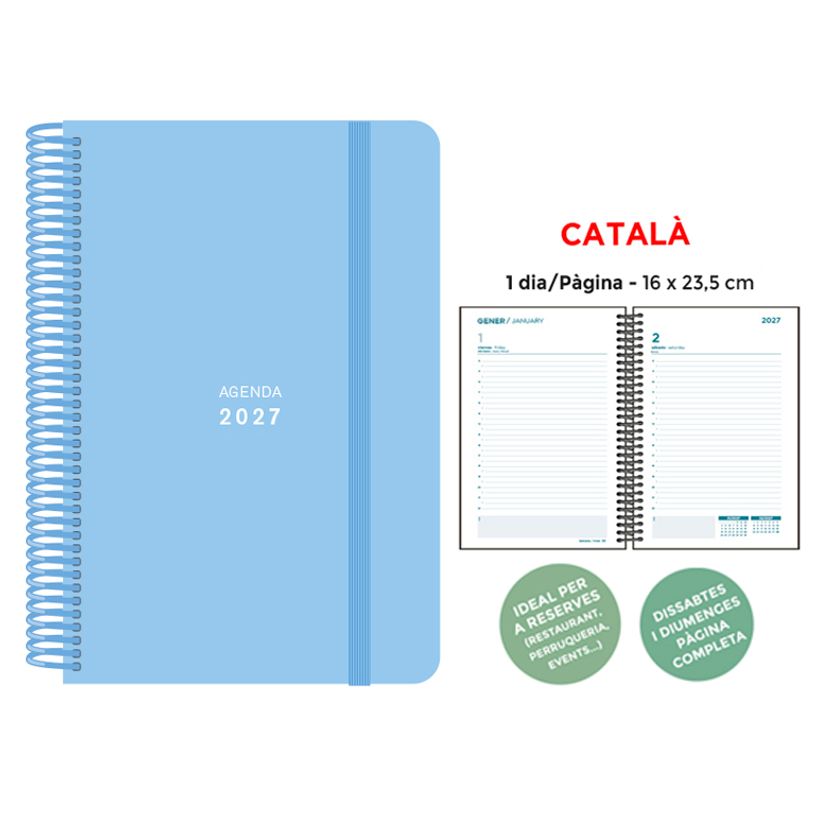 8412885263425-Agenda anual Senfort 2027 día por página con espiral y tapa de polipropileno azul – 16 x 23,5 cm 