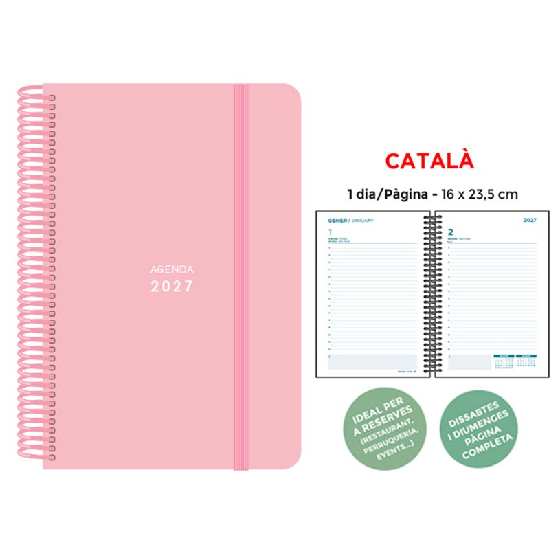 8412885263432-Agenda anual Senfort 2027 día por página con espiral y tapa de polipropileno rosa – 16 x 23,5 cm 