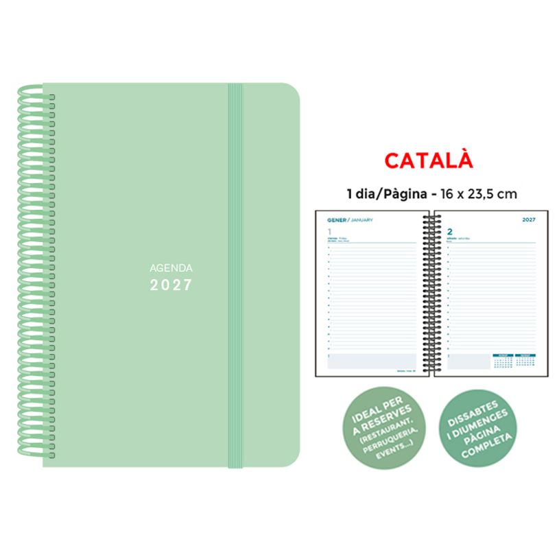 8412885263449-Agenda anual Senfort 2027 día por página con espiral y tapa de polipropileno verde – 16 x 23,5 cm 