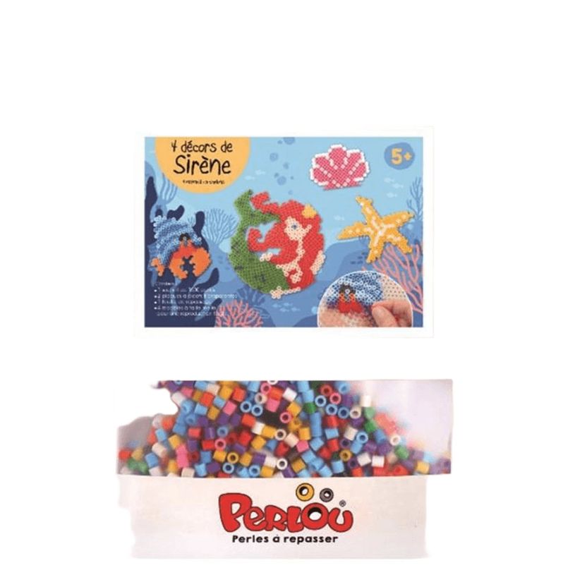 3532437315947-Kit artisanal : Graine Créative Perlou - Kit perles à repasser - Sirène - Bleu-P_405283041_2-1