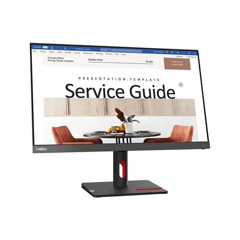 196802904933-Lenovo ThinkVision S24i-30 - Écran LED 24" - FHD - IPS - 250 cd/m² - 1300:1 - 4 ms - noir-P_405283076_1-4